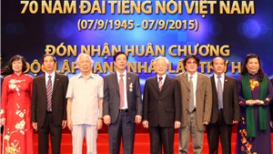 T&#244;̉ng Bí thư Nguy&#234;̃n Phú Trọng dự lễ kỷ niệm 70 năm th&#224;nh lập Đài Tiếng n&#243;i Việt Nam